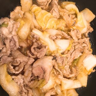 豚肉と白菜の生姜蒸焼き
